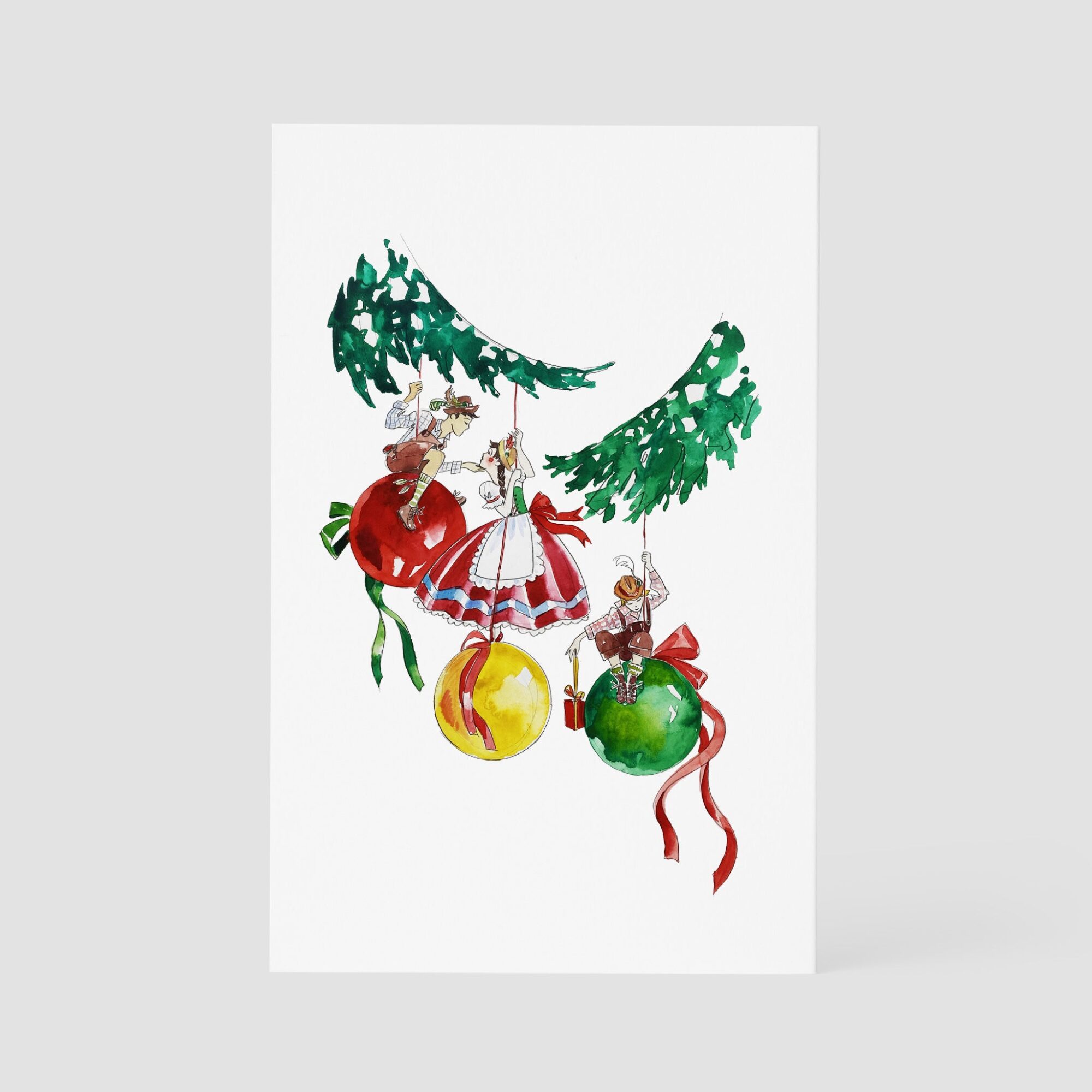 Weihnachten - Christbaumkugeln, DIN B6