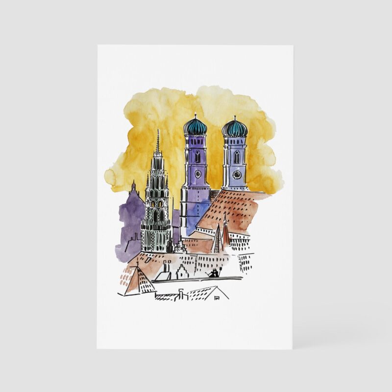 Bavaria - Frauenkirche, DIN B6