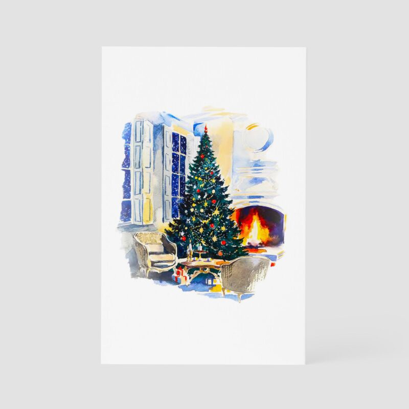 Christmas - Christmas by the Fireplace, DIN B6