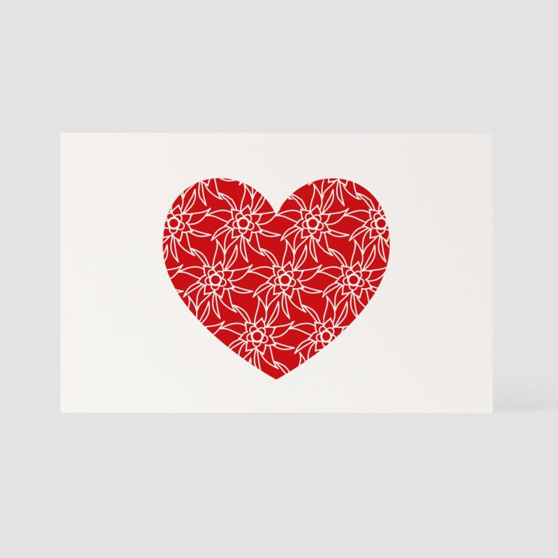 Lasercut - Herz, DIN B6