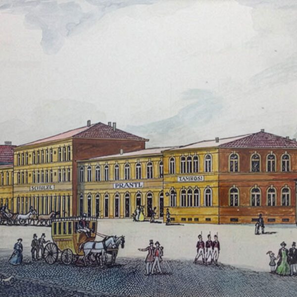 Prantl am Odeonsplatz im Jahr 1825