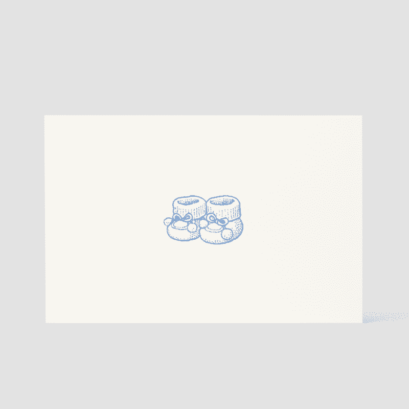 Babyschue Card Blue C B6 Format C A000300