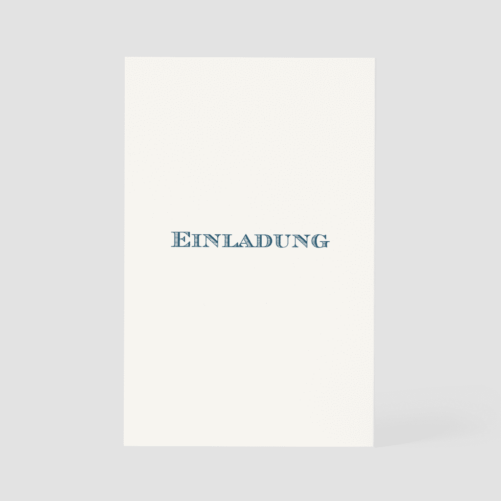 Einladung (wedding) – Classic New – B6 H A001341 Front