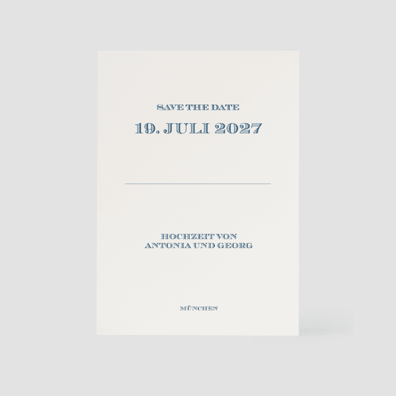 Save The Date C Classic New 1 A6 A001342