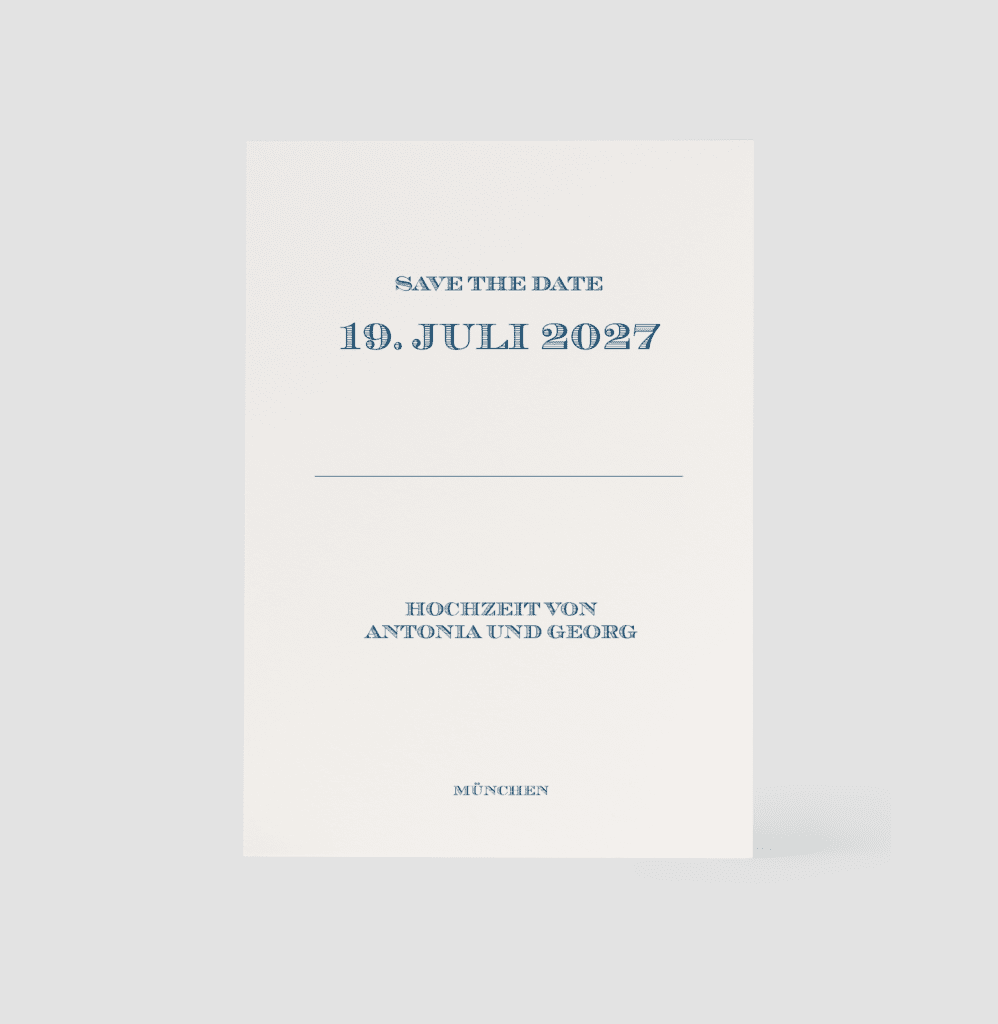 Save The Date C Classic New 1 A6 A001342