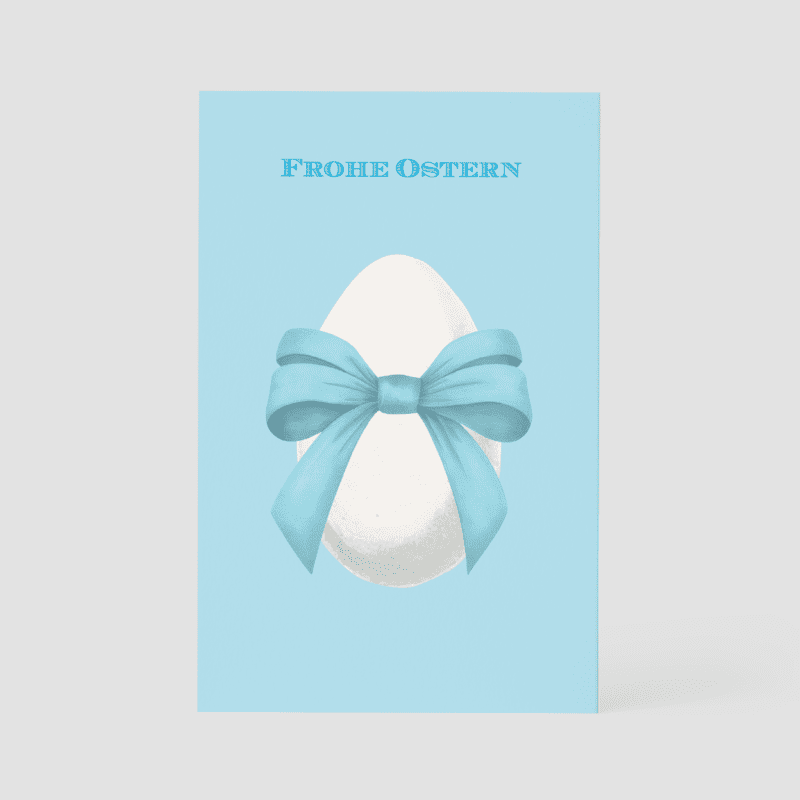 Blue Egg With Bow