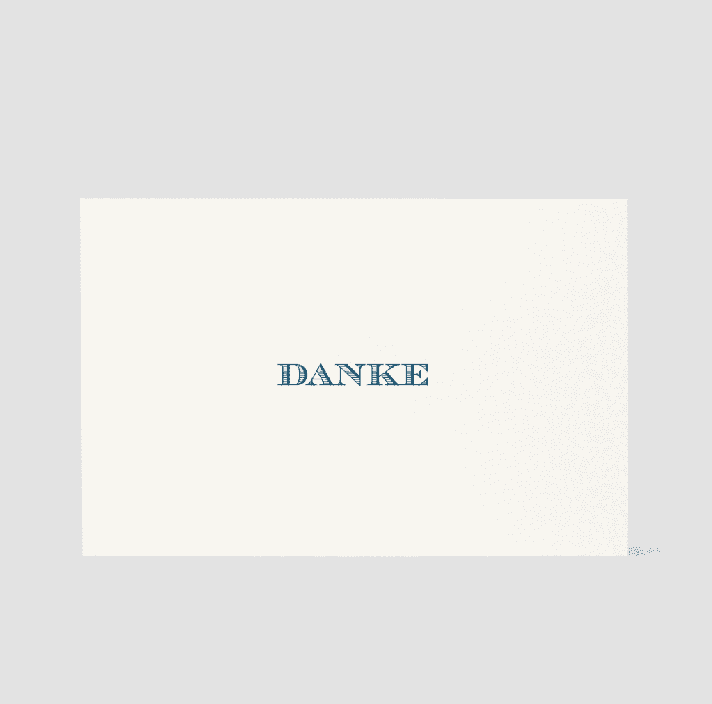 Dankeskarte B6 Ld Flapcard A001095