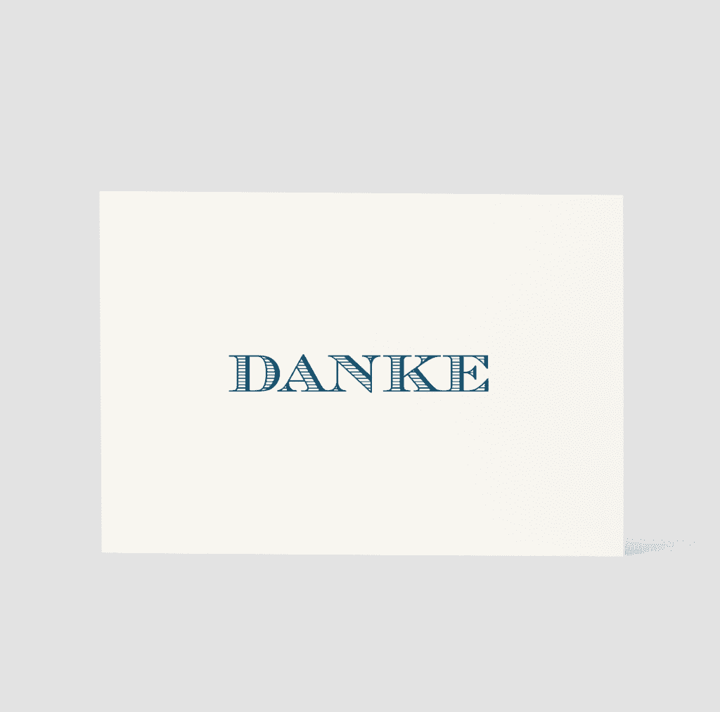 Dankeskarte Haus Format (9x13cm) A000013