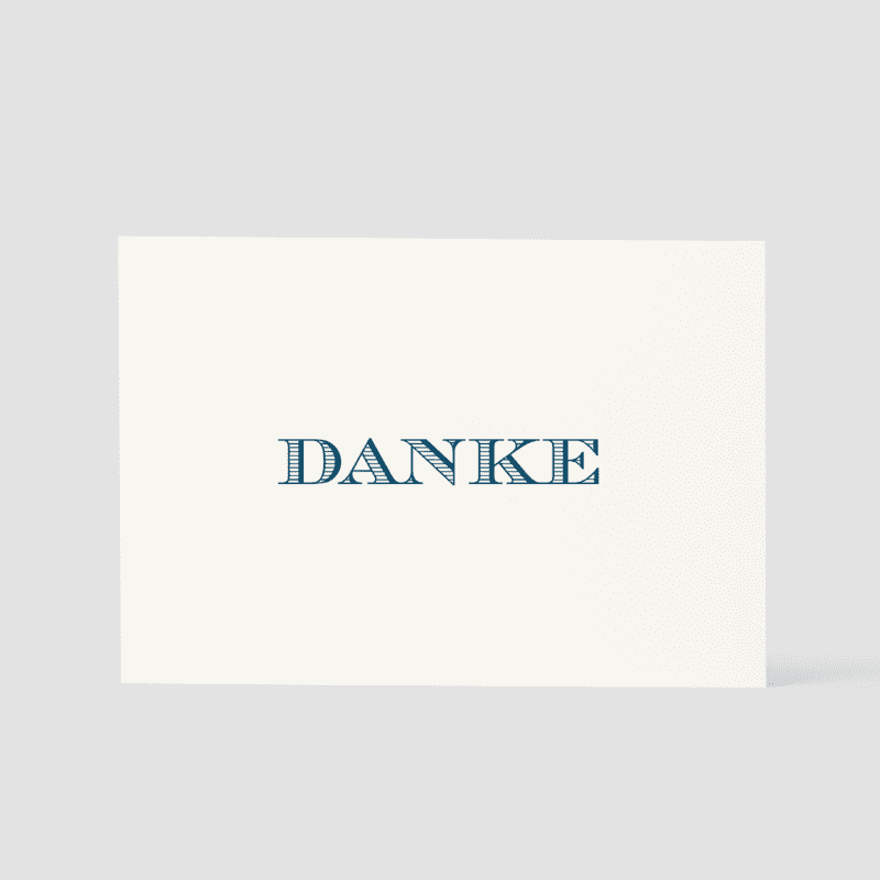 Thank You Card House Format (9x13cm) A000013