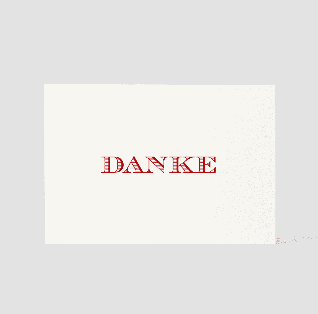 Dankeskarte Haus Format (9x13cm) A000014