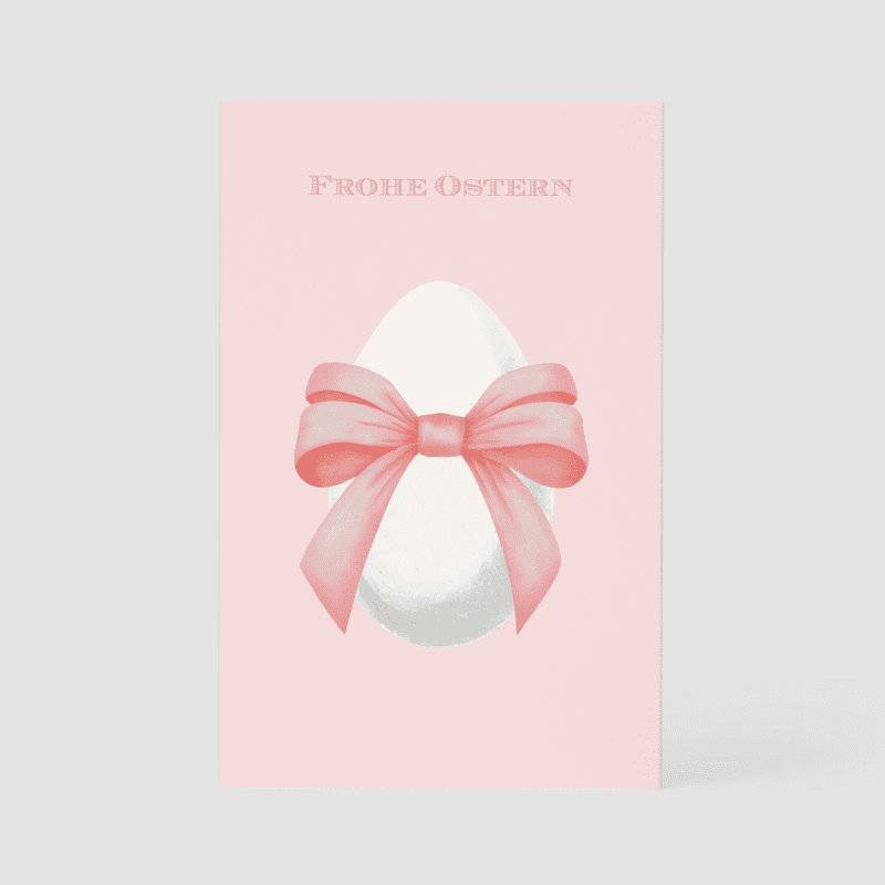 Pink Egg With Bow