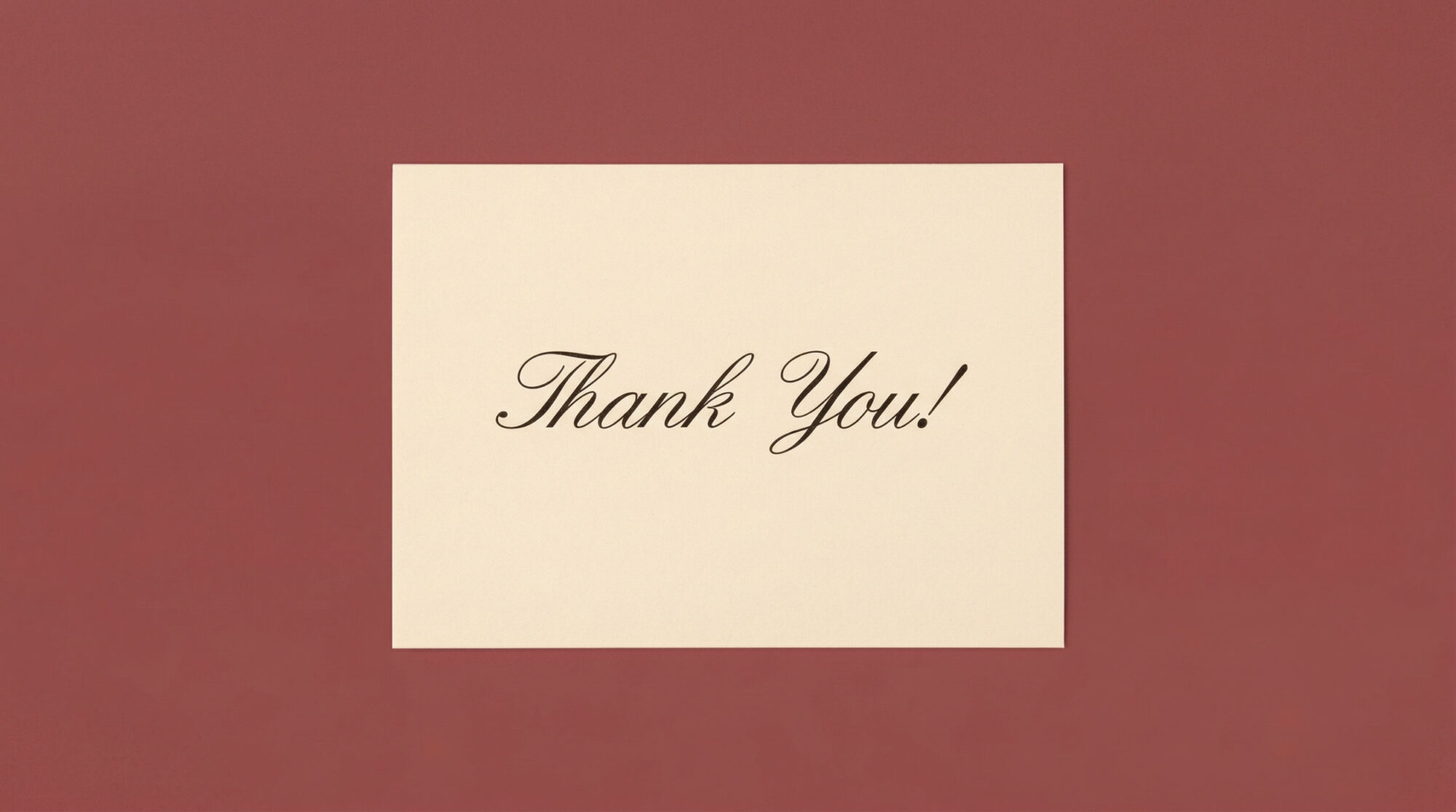 Thank You Card